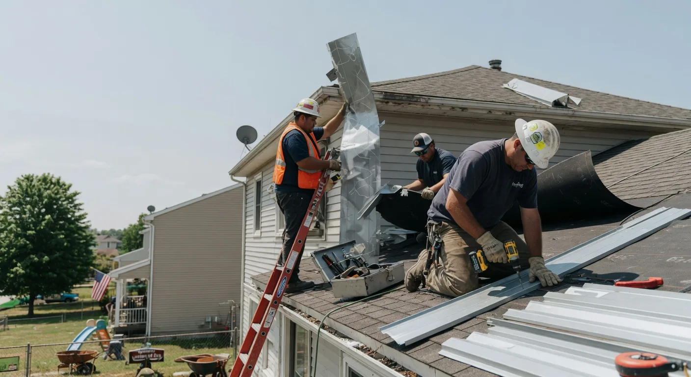Storm Damage Metal Roof Repair in Snow Lake, AR